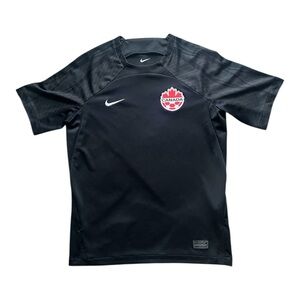 Nike Black Youth L Canada Soccer Jersey